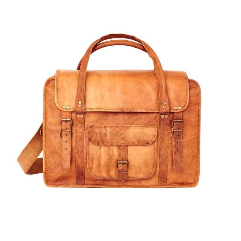 Craftshades – Big size 28″ Handcrafted Air Leather Bag| 100% Genuine Leather