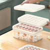 UMAI 2 Layer Ice Cube Trays with Storage Box & Ice Scoop | 56 Compartments | BPA Free | White