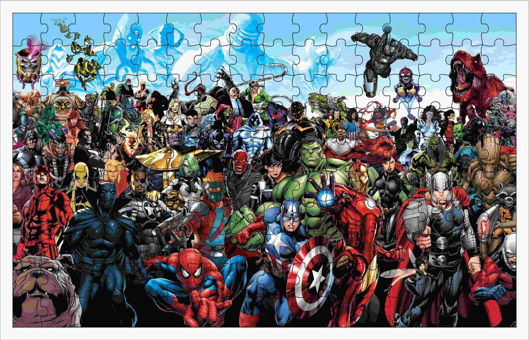 Wooden Marvel Avengers Jigsaw Puzzle