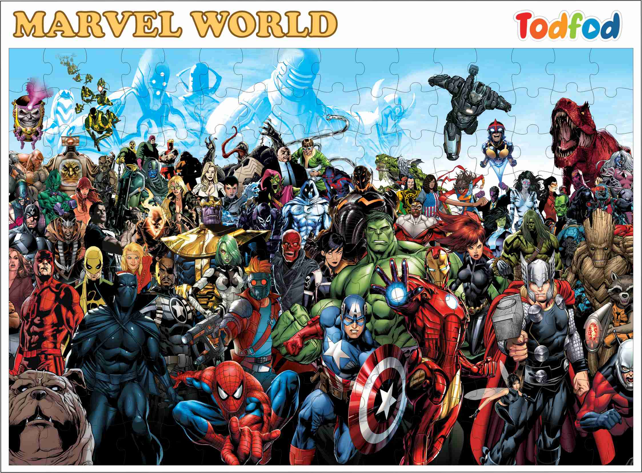 Wooden Marvel Avengers Jigsaw Puzzle