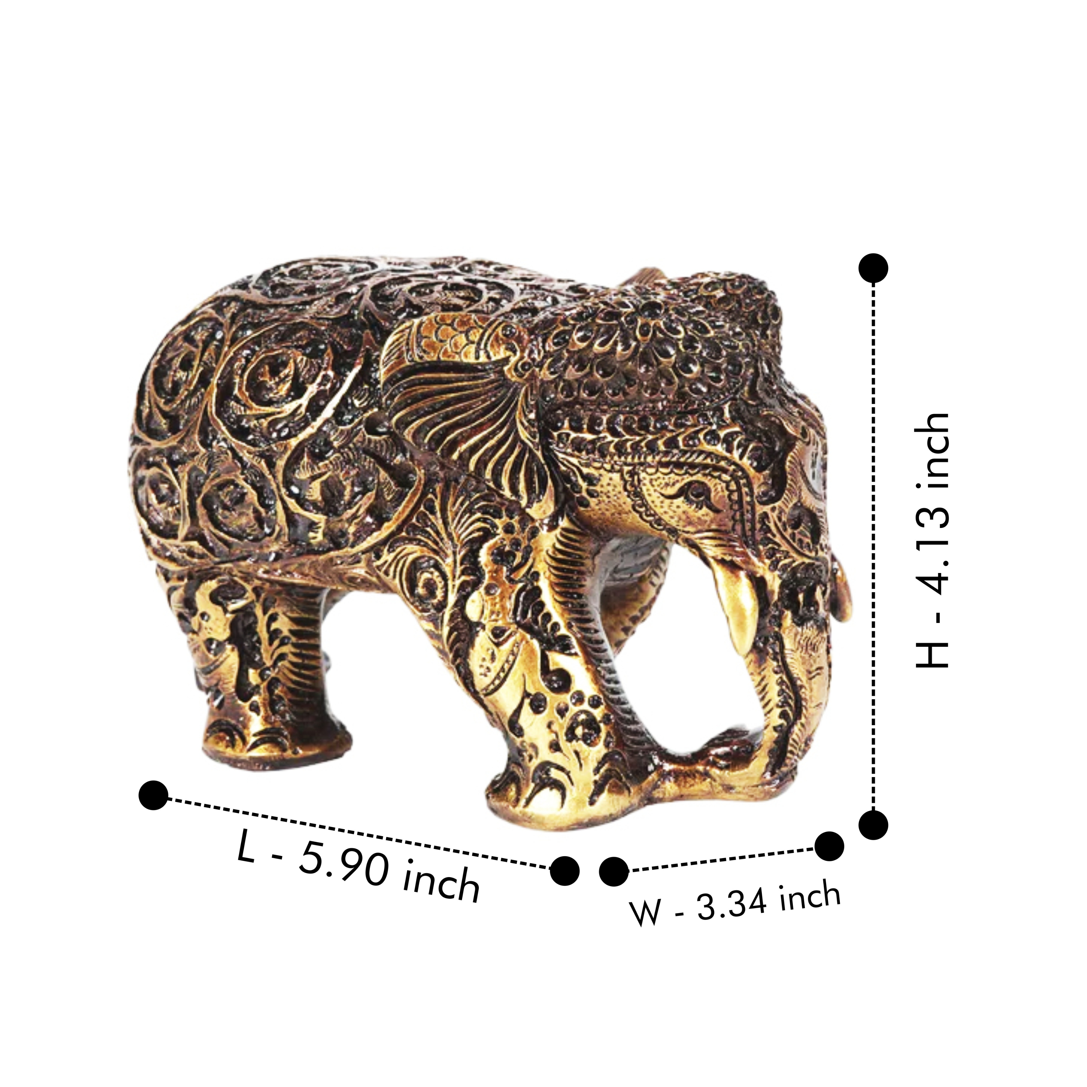 Artarium Hand Crafted Resin Elephant Idol