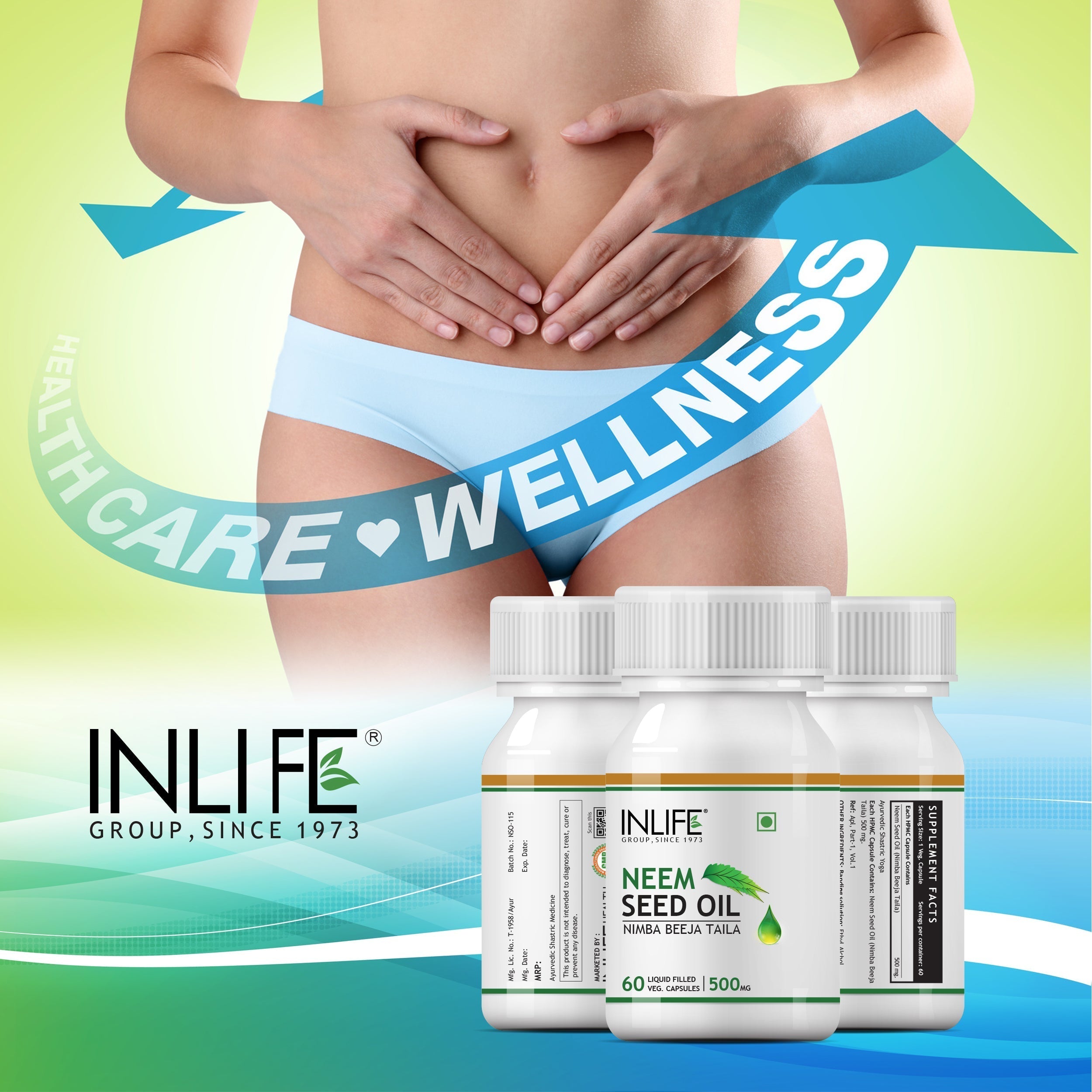 INLIFE Neem Seed Oil Supplement - 60 tabs