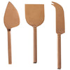 Nestroots Copper Cheese Knives Set of 3 Stainless Steel Copper Finish