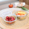UMAI Pack of 2 Borosilicate Kitchen Containers | 370ml & 635ml | Airvent PP Lid | Airtight
