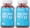 By Nature Hair Skin Nails Gummies with Biotin Pack of 2 - 30 gummies