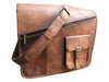 Craftshades 15 Inches Luxury Style Genuine Leather Cross Body Shoulder Bag Handmade Bag