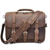 Craftshades 17 Inch Oil Buff Leather Briefcase Laptop Messenger Bag Office Briefcase College Bag for Men and Women