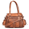 Craftshades – 13 Inch Handcrafted Leather Women’s Brown Tote Bag