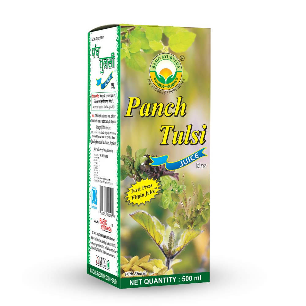 Basic Ayurveda Panch Tulsi Juice Ras - 500 ml