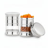 USHA SHRIRAM Stainless Steel Containers 1.5L | Set of 2 | Rust Proof | Kitchen Storage Dabba