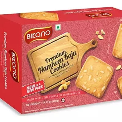 Bikanervala Bikano Namkeen Kaju Cashew Cookie - 400 gms - Pack of 3
