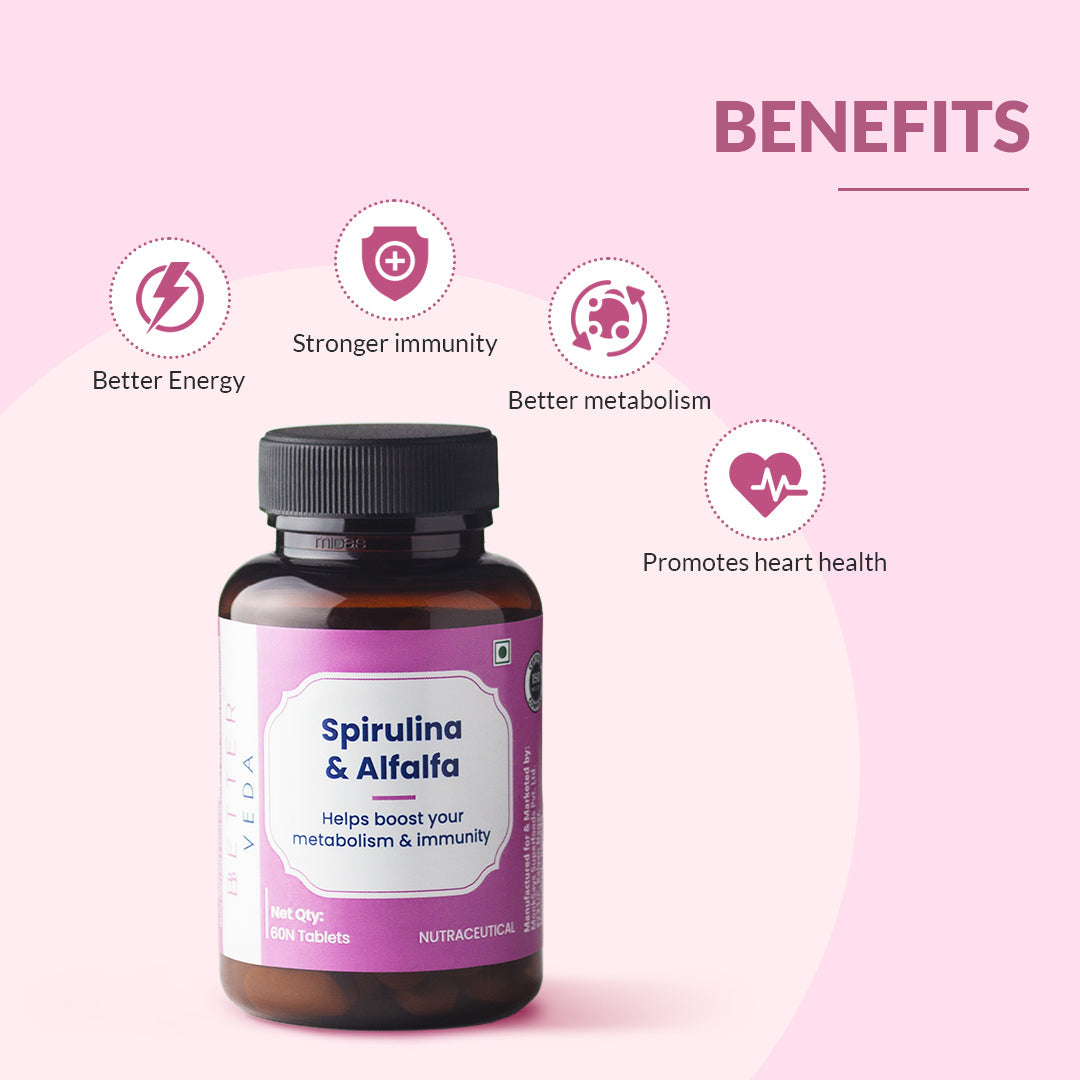 Bbetter Spirulina with Alfalfa - 60 tabs
