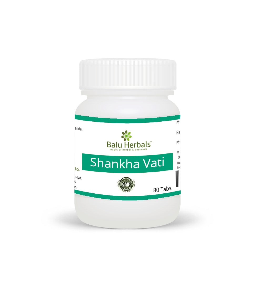 Balu Herbals Shanka Vati - 80 tabs