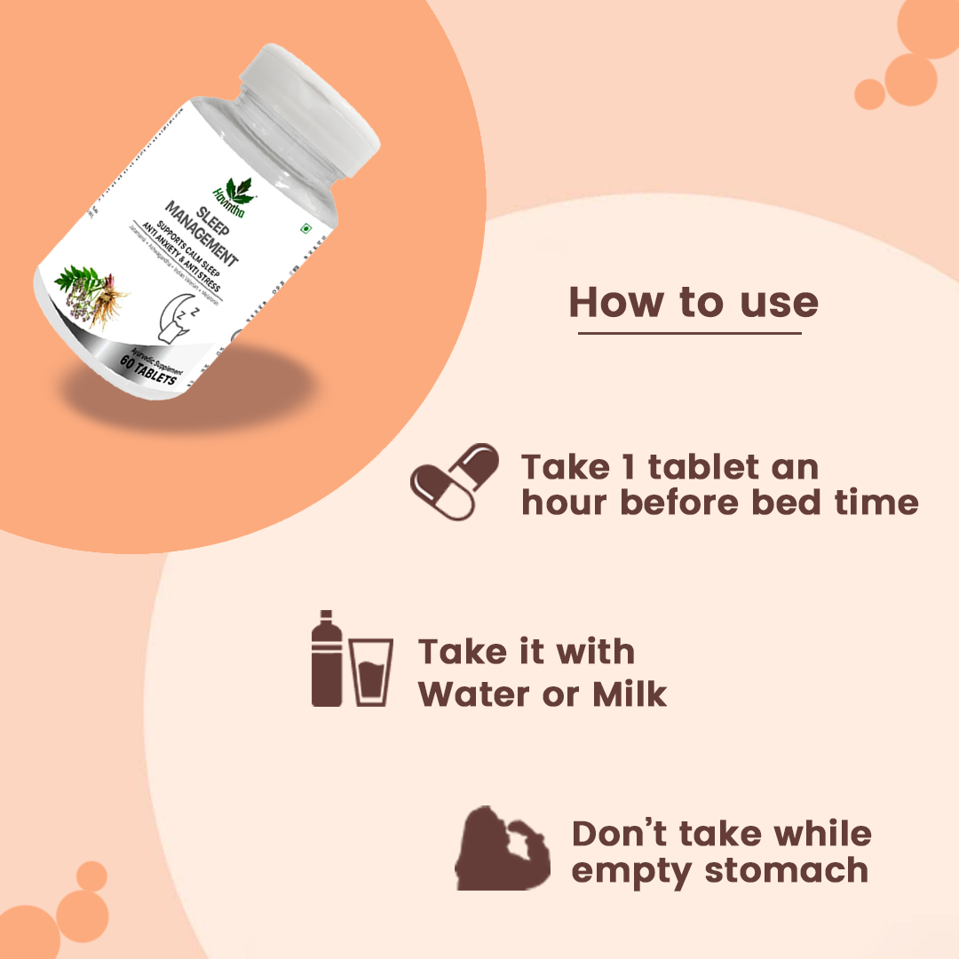 Havintha Natural Sleep Management Tablets (Advanced Melatonin) - 60 Tabs