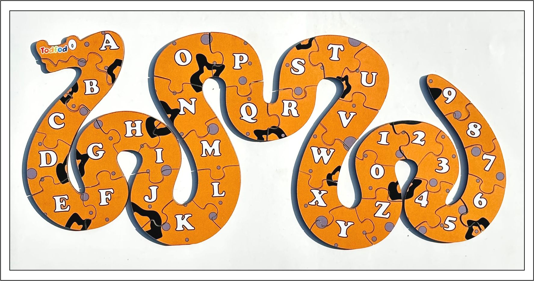 Wooden Jigsaw Puzzle – Snake Shaped English Alphabets