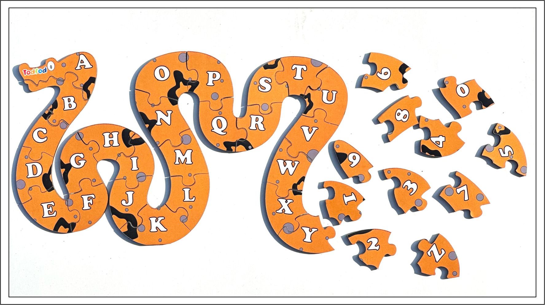 Wooden Jigsaw Puzzle – Snake Shaped English Alphabets