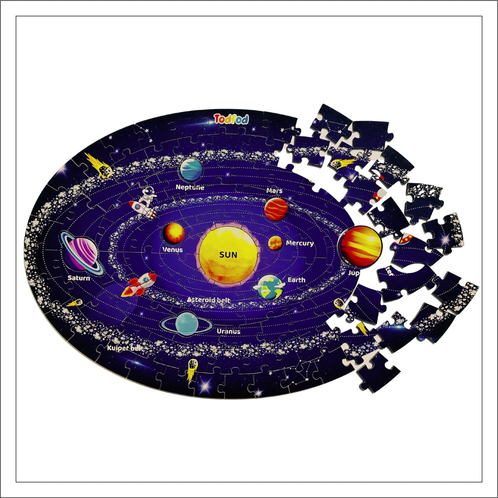 Outer Space Solar System Jigsaw Floor Puzzle