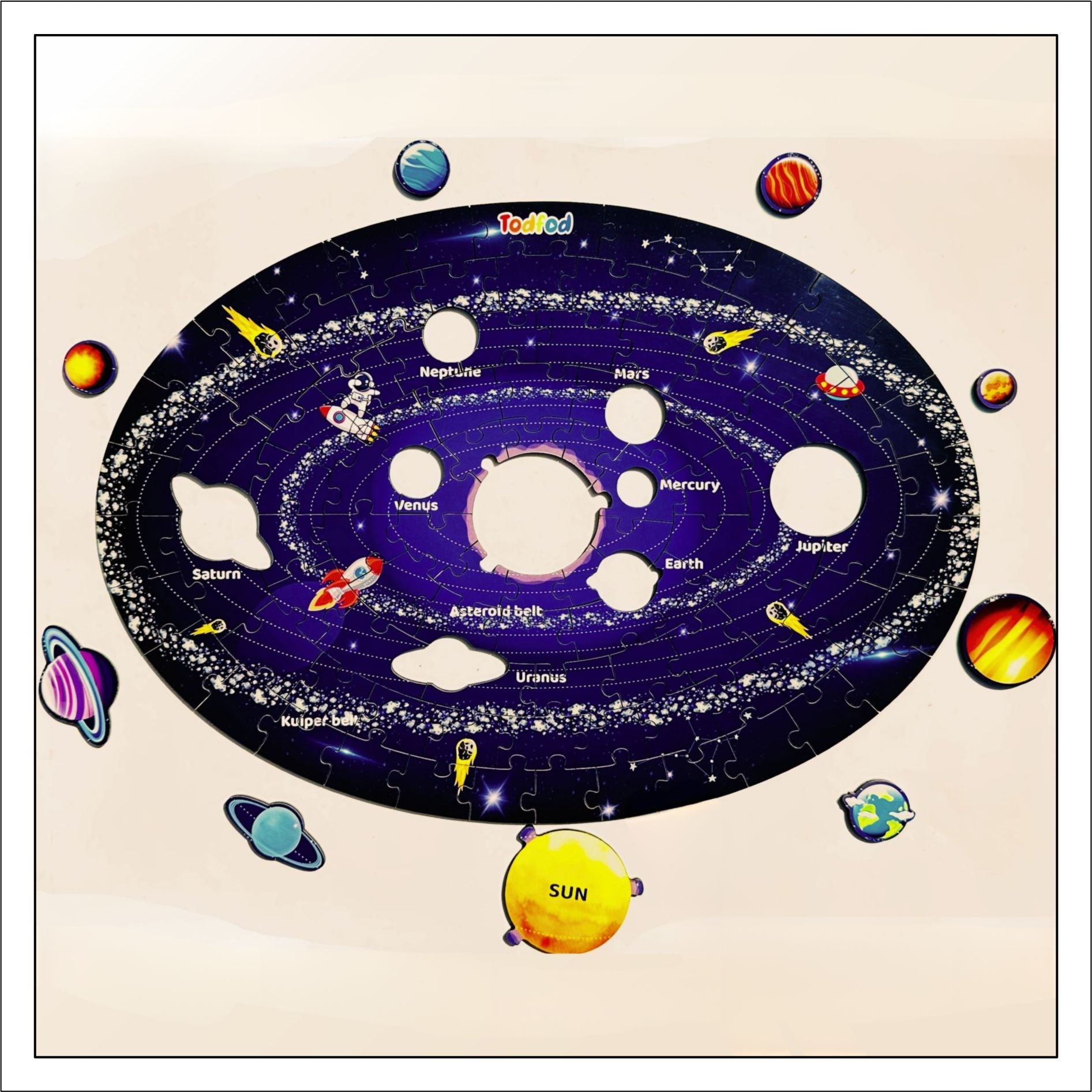 Outer Space Solar System Jigsaw Floor Puzzle