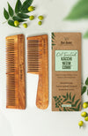 Nat Habit Kacchi Neem Comb Combo Dual + Fine