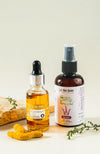 Nat Habit Turmeric Rosehip Mukhalaya & Lavender Flora Jal Combo for Tan, Pigmentation & Blemish Control