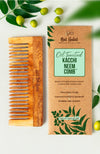 Nat Habit Wide Tooth Kacchi Neem Shampoo Comb Post Shampoo Detangling, Large Size