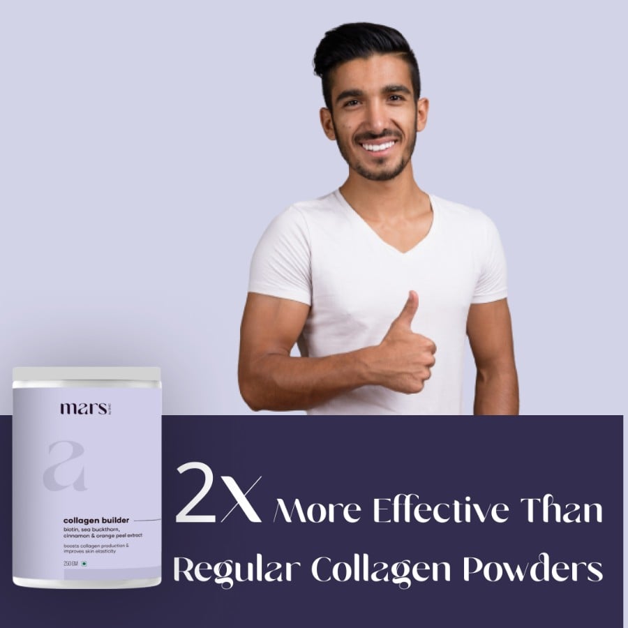 Mars by GHC Plant Based Collagen Supplement Powder for Men - 250 gms