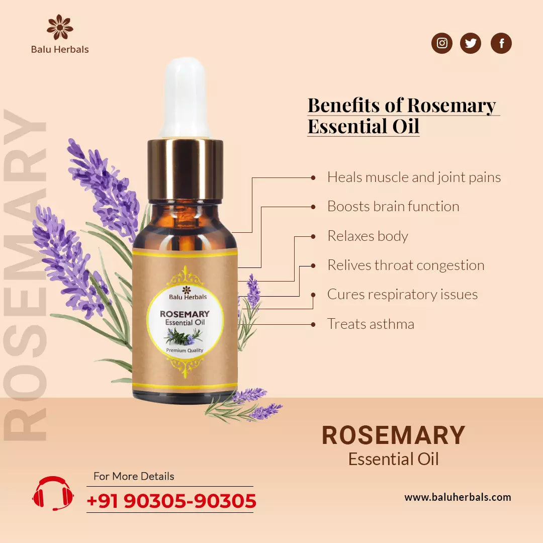 Balu herbals Rosemary Essential Oil - 10 ml