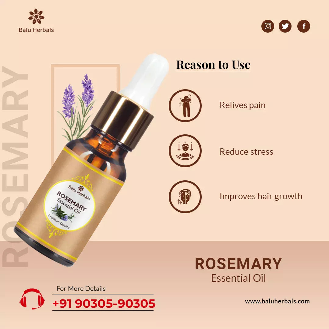 Balu herbals Rosemary Essential Oil - 10 ml