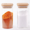 The Better Home Borosilicate Rectangular Glass Jar | 2pcs 300ml each | Airtight | Kitchen Storage