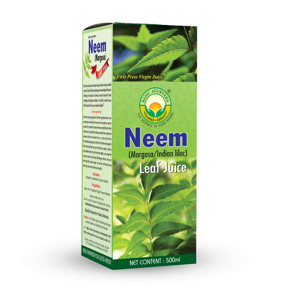 Basic Ayurveda Neem Leaf Margosa Juice - 500 ml