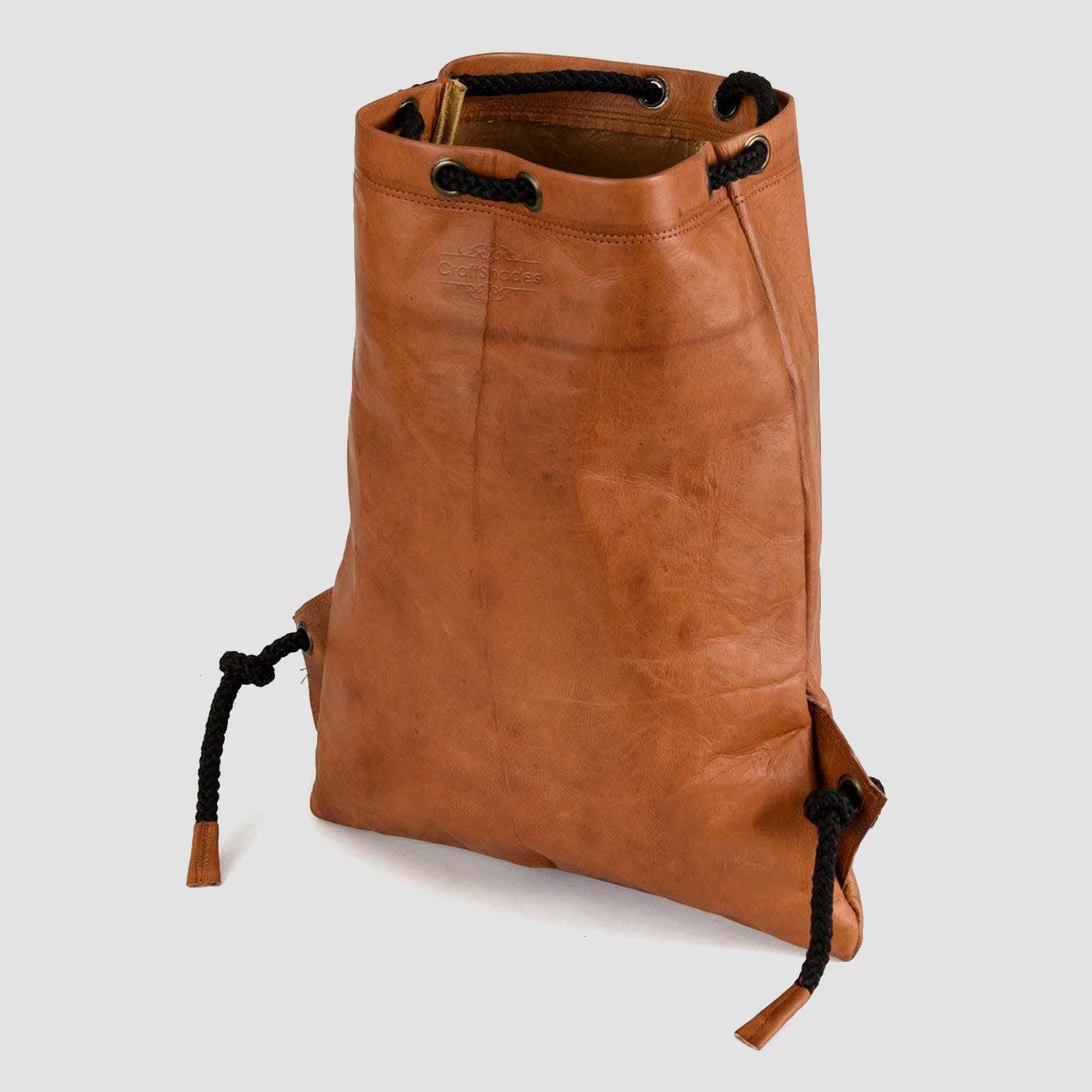 Craftshades –Leather 13*18 inch Gym Bag | 100% Genuine Leather