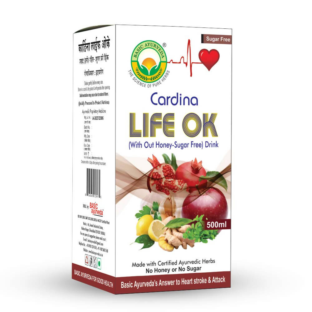 Basic Ayurveda Cardina Life Ok Drink Sugar Free - 500 ml