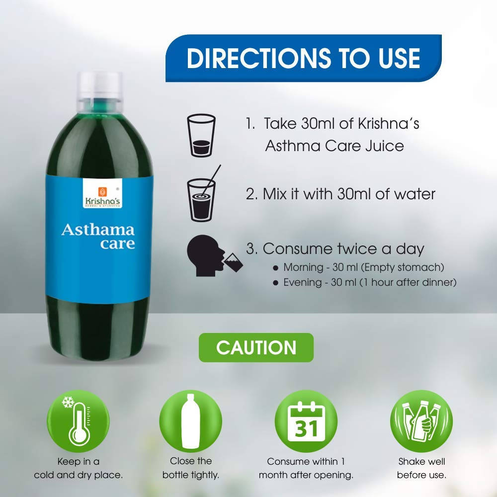 Krishna's Herbal & Ayurveda Asthma Care Juice - 500 ml