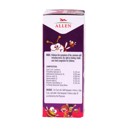 Allen Homeopathy Vasakof Honey Cough Syrup 4Kids