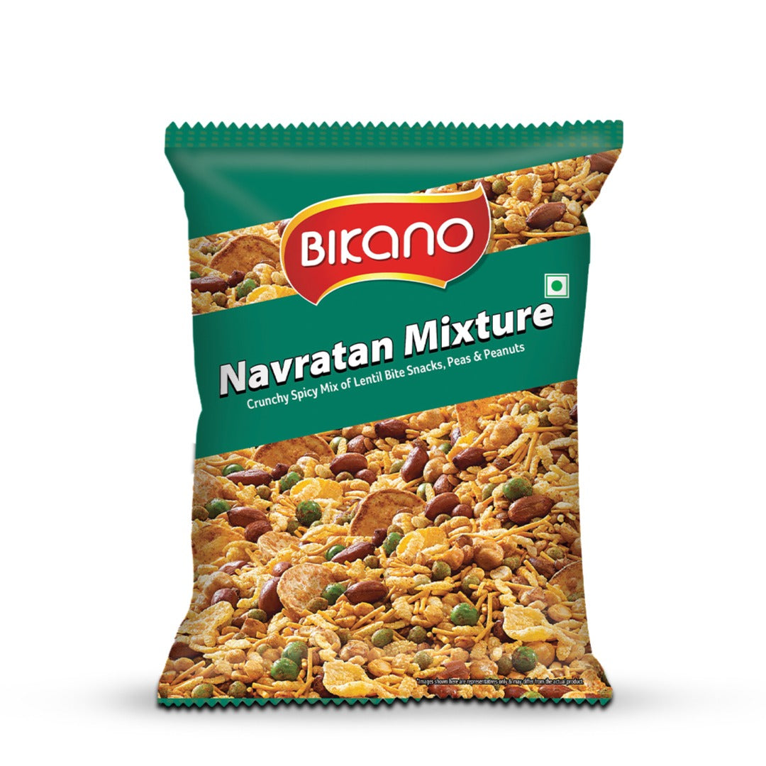 Bikanervala Bikano Navratan Namkeen Mixture - 400 gms - Pack of 3
