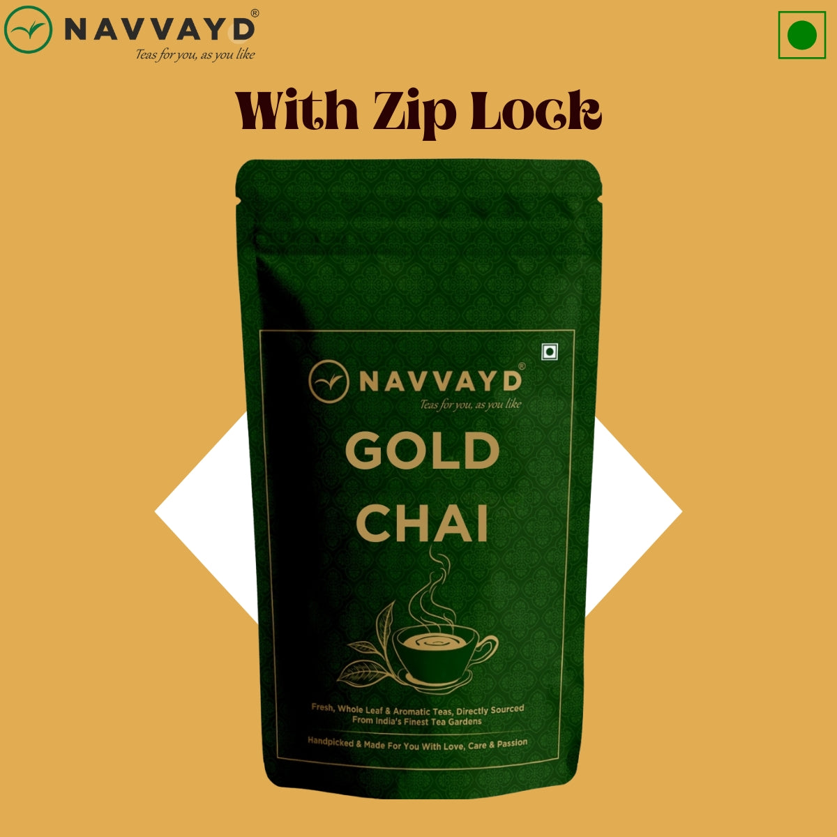 Navvayd Navvayd Gold Chai Premium blend of Assam CTC and Darjeeling Leaves