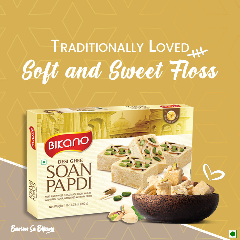 Bikanervala Bikano Soan Papdi - 900 gms