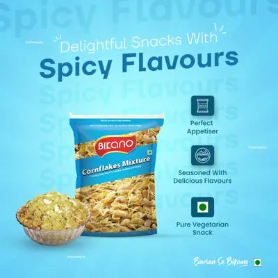 Bikanervala Bikano Cornflakes Namkeen Mixture - 400 - Pack of 3