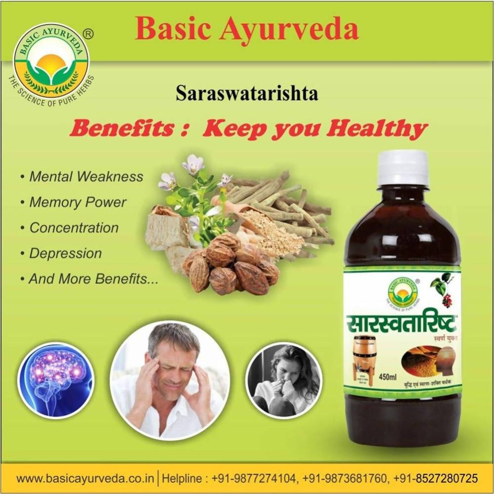 Basic Ayurveda Saraswatarishta - 450 ml